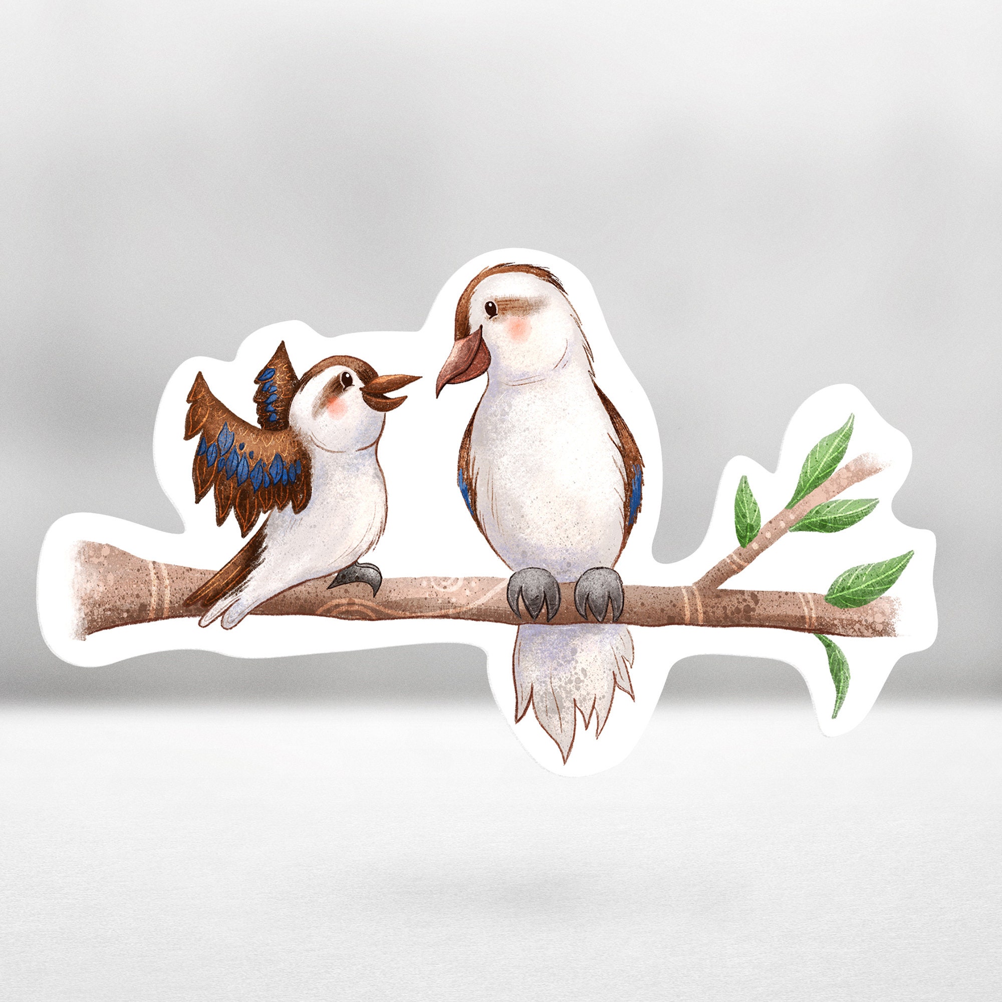 Australian Kookaburra Glossy Sticker/ Cute Kookaburra / Bullet Etsy