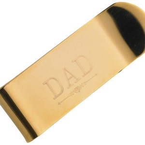 Gold Money Clip Tarjeta de dinero en efectivo titular grabado personalizado papá jefe mamá cualquier nombre monograma id tarjetas de membresía en caso de regalo cumpleaños