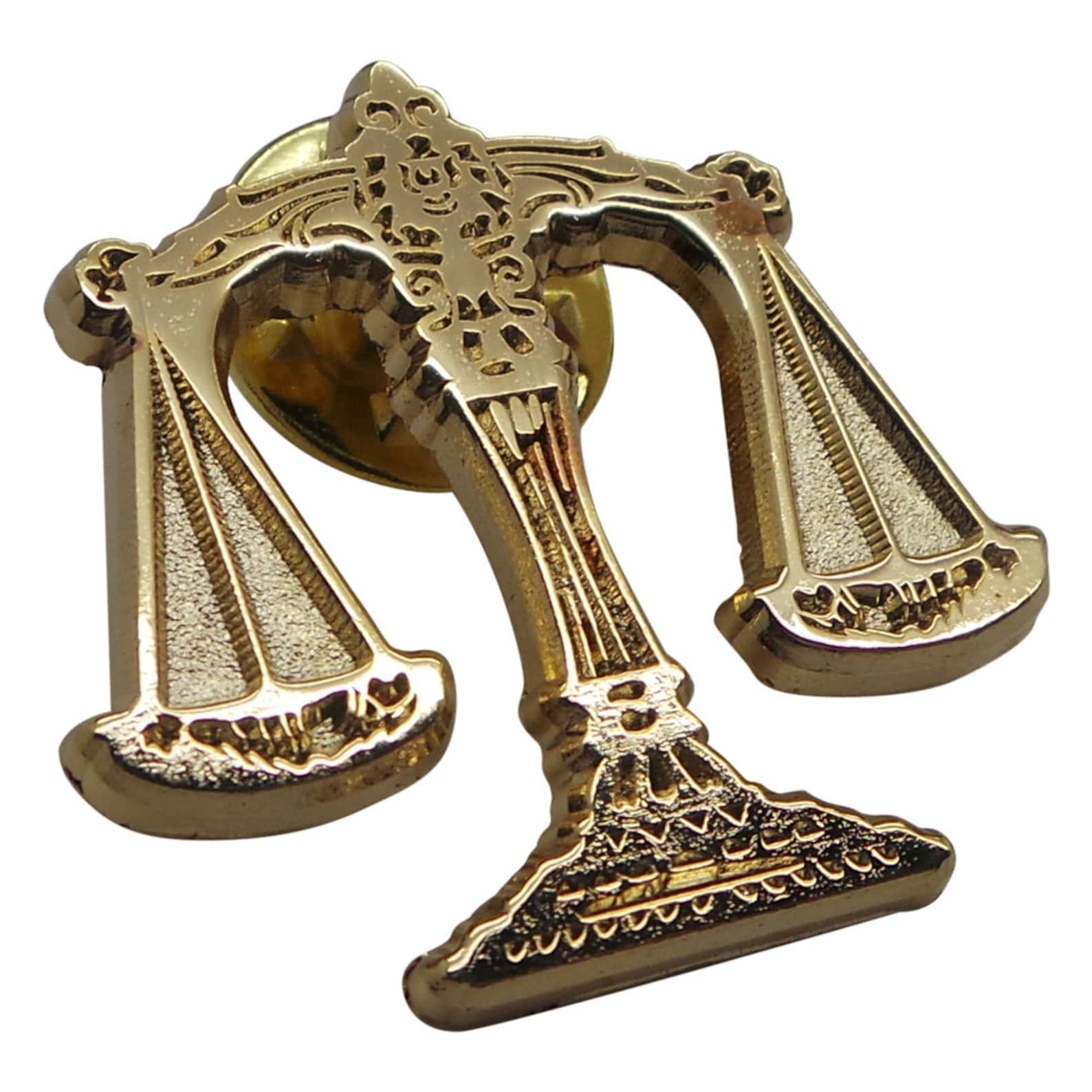 Law Scales of Justice Gold Lapel Pin Legal Emblem Luxury Gifts Etsy UK