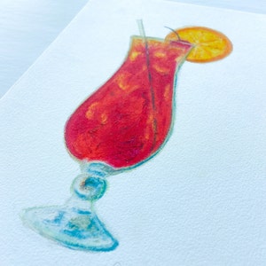 New Orleans Hurricane Oil Pastel