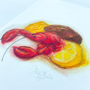 New Orleans Crawfish Boil Oil Pastel
