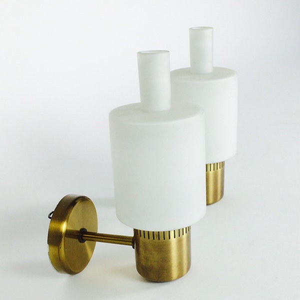 Set of Danish mid century sconces by Jo Hammerborg for Fog and Morup- model Nordlys/ northern light