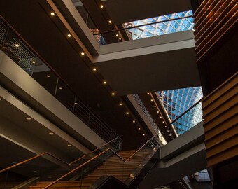 Kimmel Center Stairs | Digital Print| Architecture Photography | Wall Art | Wall Decor | Philly