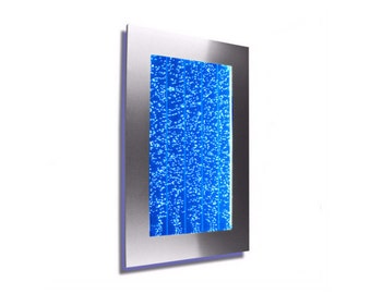 Bubble Wall Mounted Hanging Aquarium LED Lighting 30" 300WM Indoor Panel Water Fall Feature Fountain