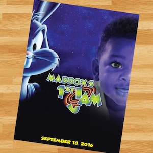 PRINTABLE Space Jam Logo Photo Poster - LooneyToons - Custom Tune Squad Poster - Girls Boys Birthday Party 18x24