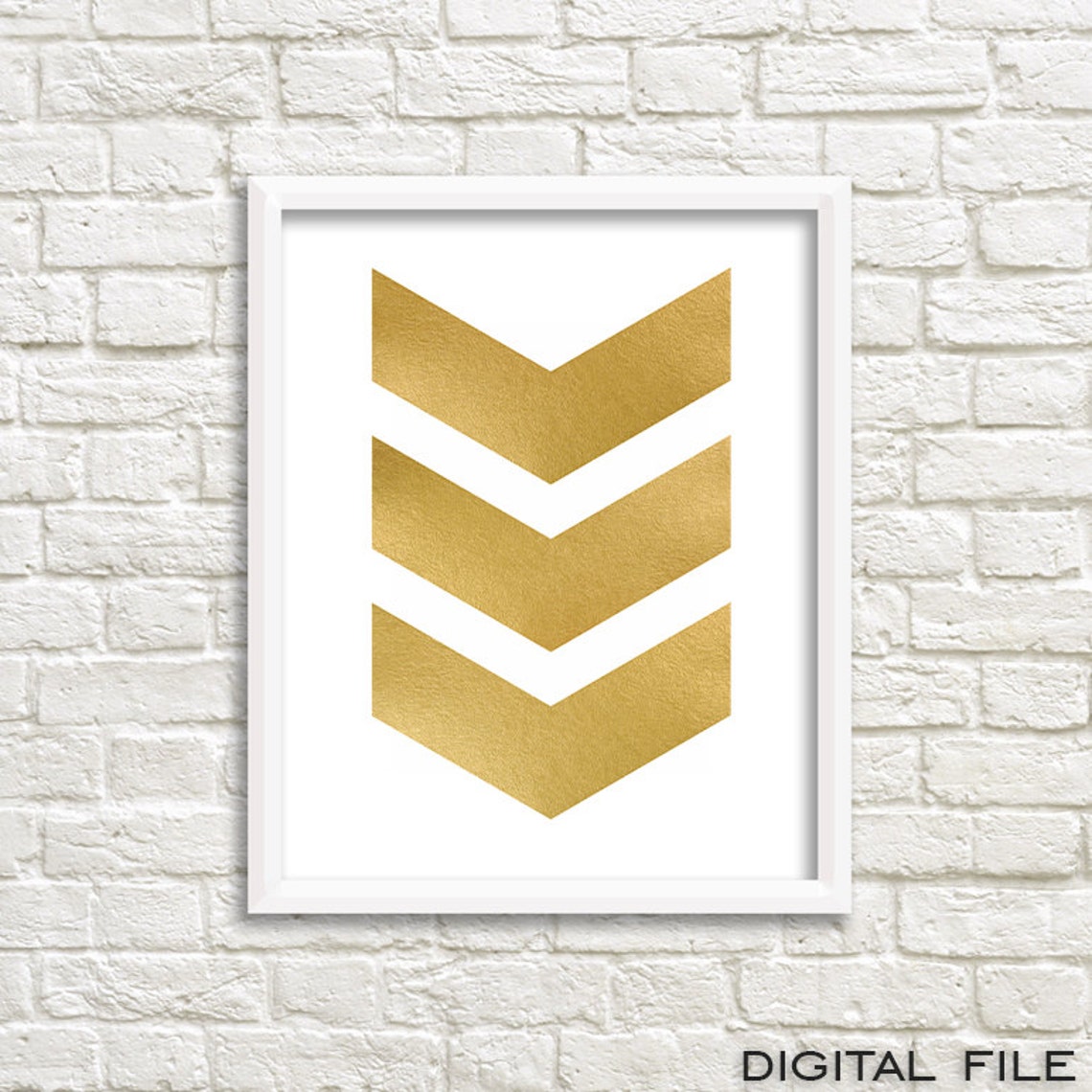 gold foil canvas gold foil poster Geometric print art Etsy