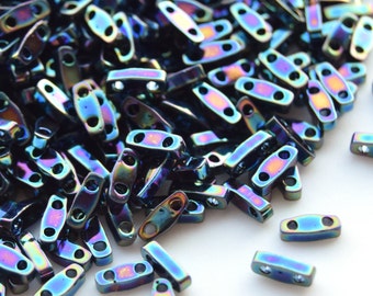 Matte Transparent GREEN Ab green Miyuki 5-15 grams 5x1.2x1.9mm Quarter Tila Beads QTL-146FR qt30 ab sage, 2 hole