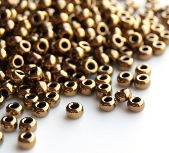 Miyuki Round Rocailles 11//0 Metallic Bronze Seed Beads RR-457L