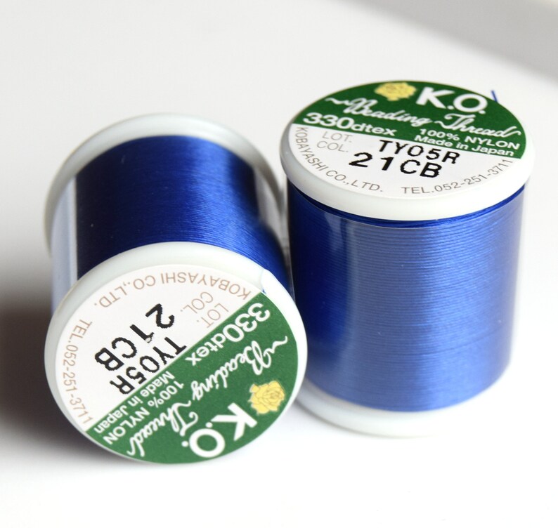6 color K.O. Nylon Beading Thread B 50 Meters. Wire special Etsy