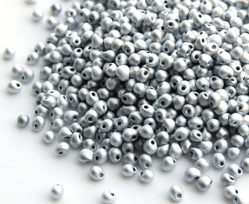 silver miyuki Drops Japanese beads Miyuki Drops 3.4mm Beads DP-55106 Crystal Labrador Full Matted