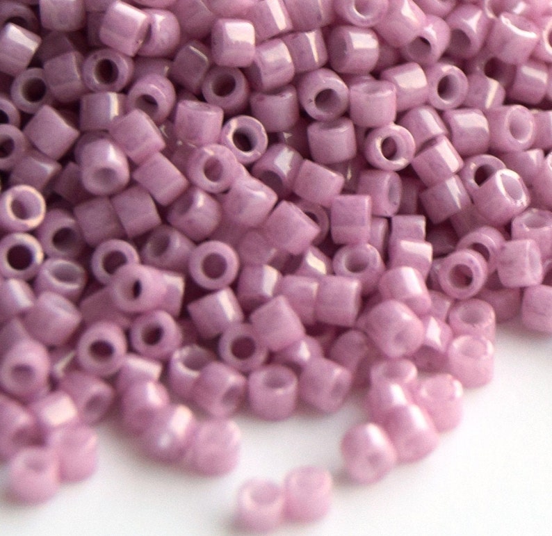 Japanese Beads size 11 Pink delica beads Miyuki Delica 110 DB-210 Duracoat Opaque Dyed Sienna