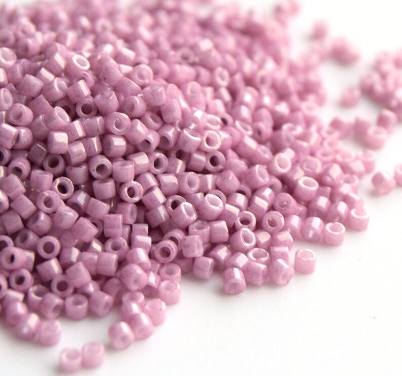 Japanese Beads size 11 Pink delica beads Miyuki Delica 110 DB-210 Duracoat Opaque Dyed Sienna