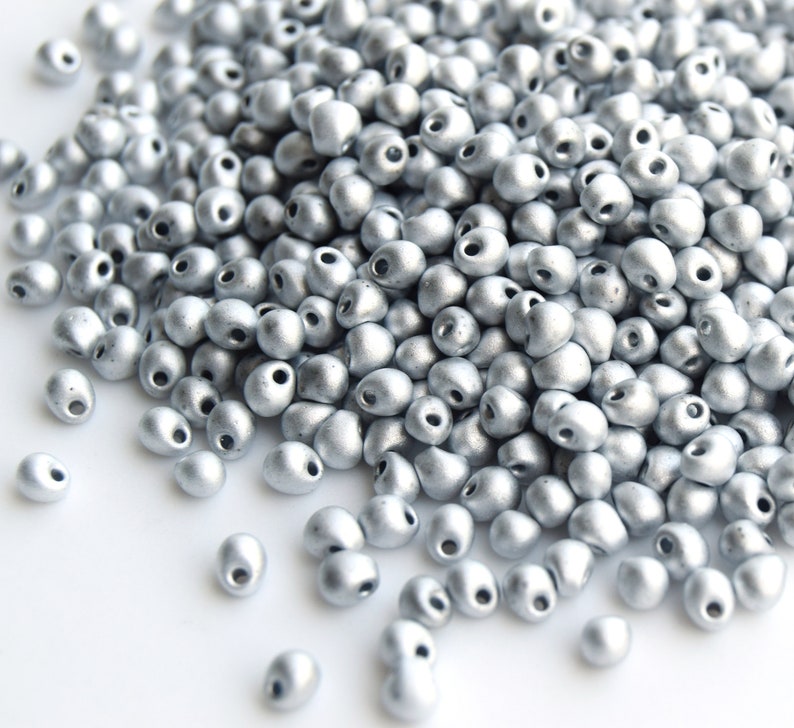 silver miyuki Drops Japanese beads Miyuki Drops 3.4mm Beads DP-55106 Crystal Labrador Full Matted