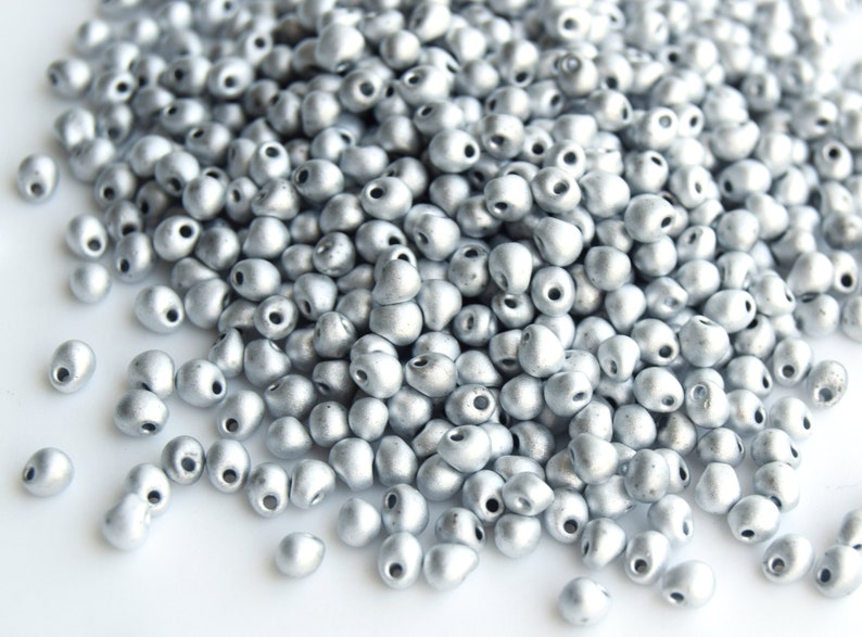 silver miyuki Drops Japanese beads Miyuki Drops 3.4mm Beads DP-55106 Crystal Labrador Full Matted