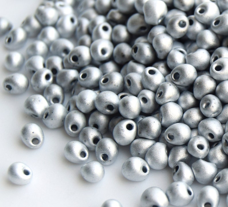 silver miyuki Drops Japanese beads Miyuki Drops 3.4mm Beads DP-55106 Crystal Labrador Full Matted