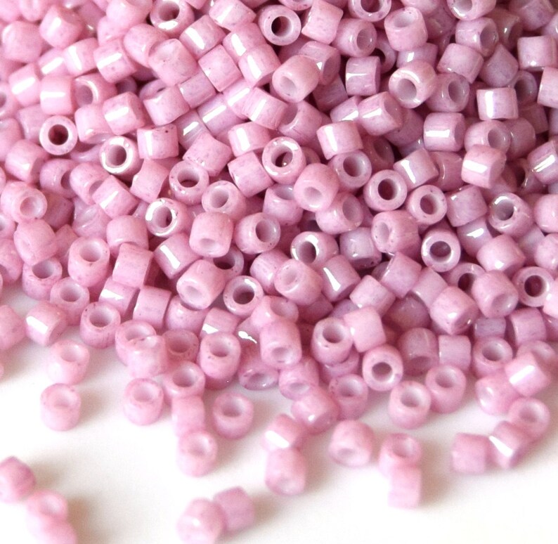 Japanese Beads size 11 Pink delica beads Miyuki Delica 110 DB-210 Duracoat Opaque Dyed Sienna