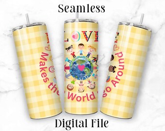 Love Tumbler Designs Png Sublimation Tumbler Design Ready to Print Straight Skinny Tumbler Wrap Instant Download