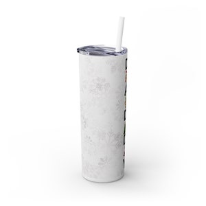 Christmas Daddy 20oz Skinny Tumbler with Straw, 20oz image 4