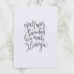 Du wirst nie lieber wissen, wie sehr ich dich liebe | Sie sind mein Sonnenschein