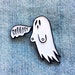 Ectogasm Spooky 'Boobs' Ghost Enamel Pin Cute Funny Horror Lapel Accessory Goth Alternative Fashion Halloween Quote Witchy Style Gift Unisex 