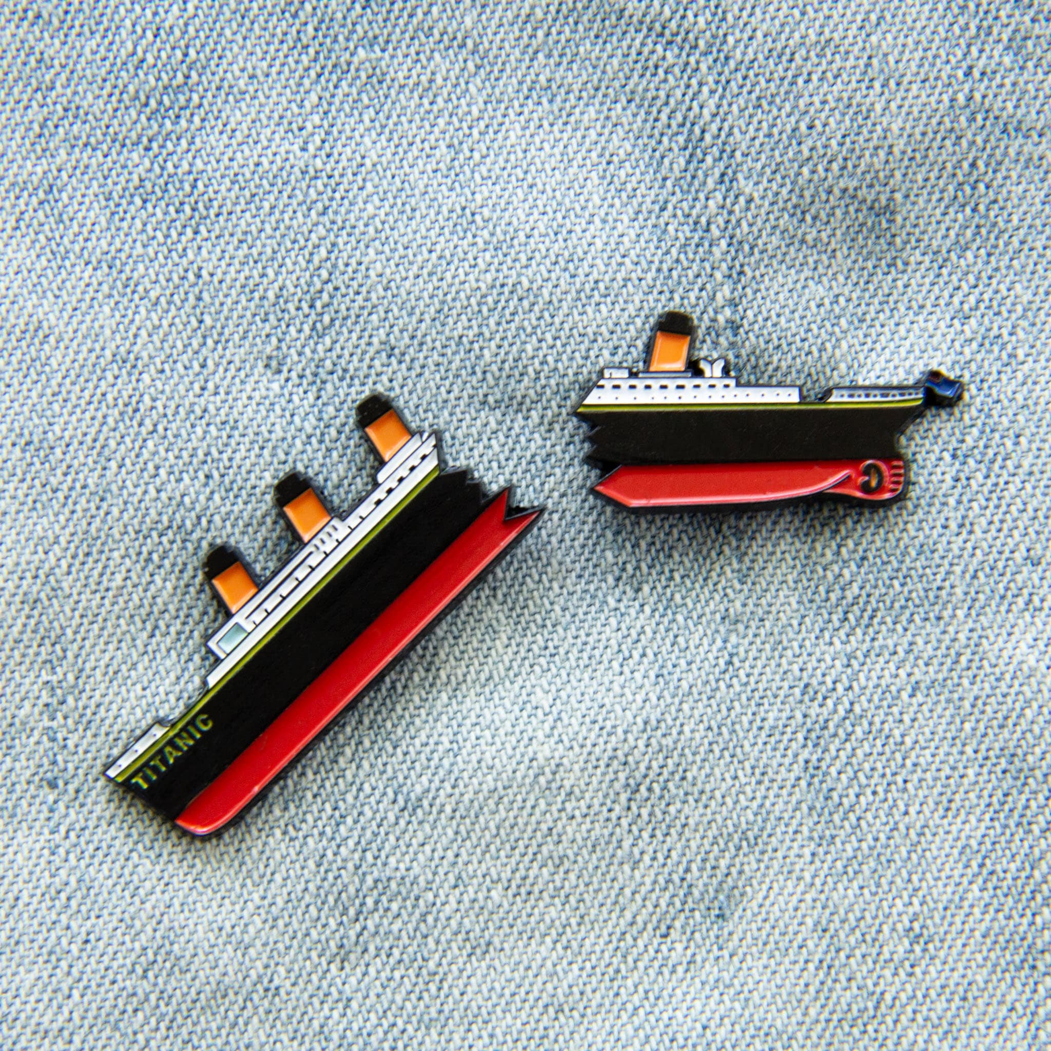 Ship In A Bottle Enamel Pin Badge