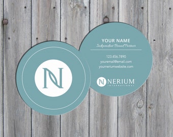 round business cards etsy round business cards