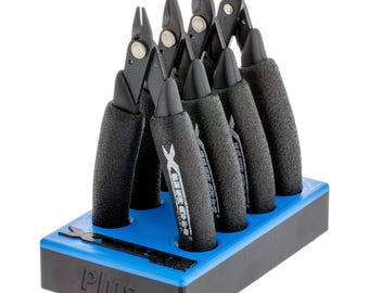 Juego de cota de malla, 4 piezas Xuron® Plus, juego de alicates con soporte