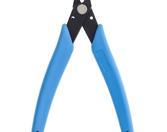 Szczypce - Xuron® z krótkimi końcówkami, szerokość 2 mm (475) - niebieskie, różowe, czarne lub czarne uchwyty z amortyzacją