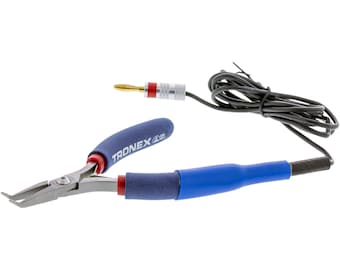 Alicates de punta curva con conexión a tierra Tronex – Soldadura permanente de joyería, fabricados en EE. UU.