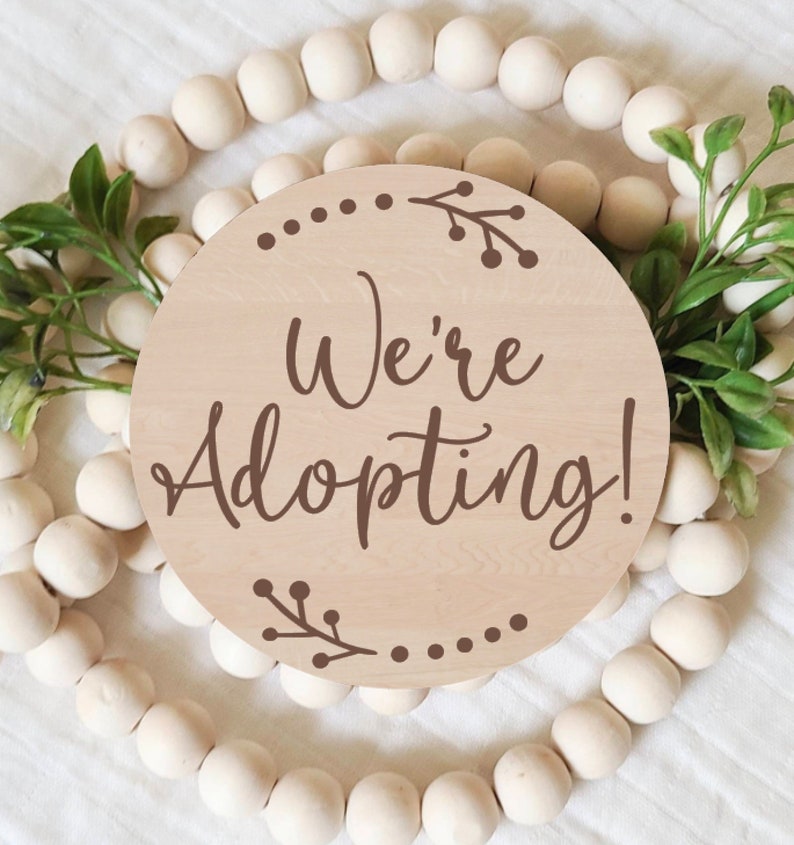 Adoption Announcement Sign, We're Adopting, Adoption Photo Prop ...