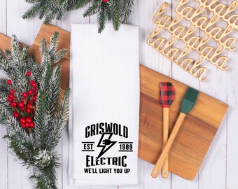 Griswold Electric, National Lampoon Funny Christmas Vacation, Funny Kitchen Towel, Flour Sack Towel, Stocking Stuffer, Movie Quote