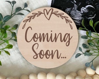 Buy Pregnancy Announcement Sign, New Baby, Coming Soon, Maternity