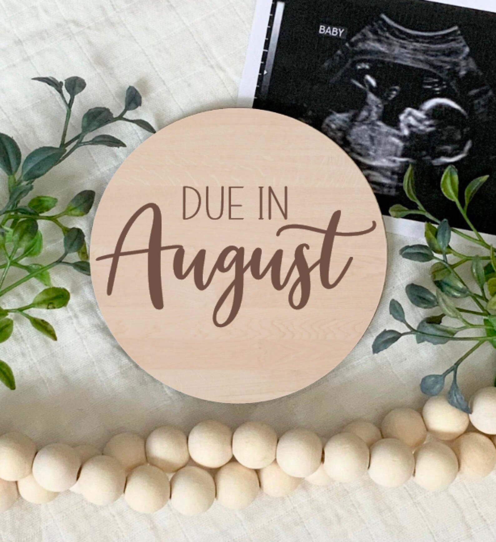 Pregnancy Announcement Sign Due in August Due Date Birth Etsy Australia