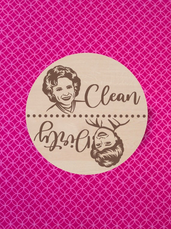 Dirty/Clean Dishwasher Magnet - Rose and Blanche - The Golden Girls