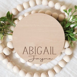 Baby Foot Print Sign, Foot Print Ready, Engraved Birth Announcement Sign, Baby Feet, New Baby Gift, Personalized Name Sign bild 2