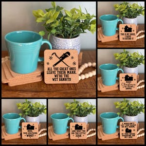 Home Alone Christmas Drink Coasters, Cork Coaster, Christmas Movie Quotes, Stocking Stuffer, Merry Christmas Ya Filthy Animal, St. Nick Gift