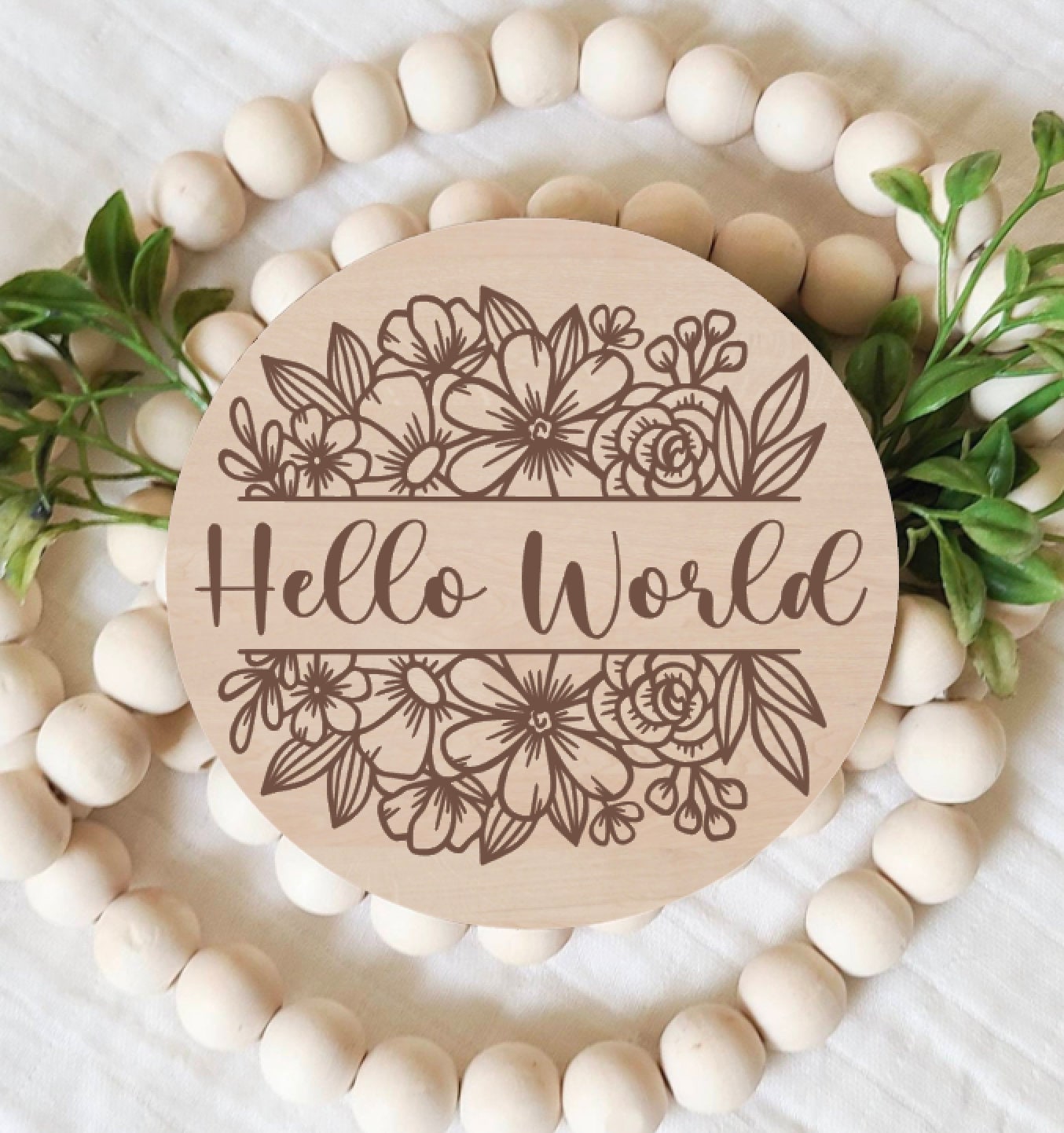 Hello World Sign, Birth Announcement Sign, New Baby, Newborn Photo Prop ...