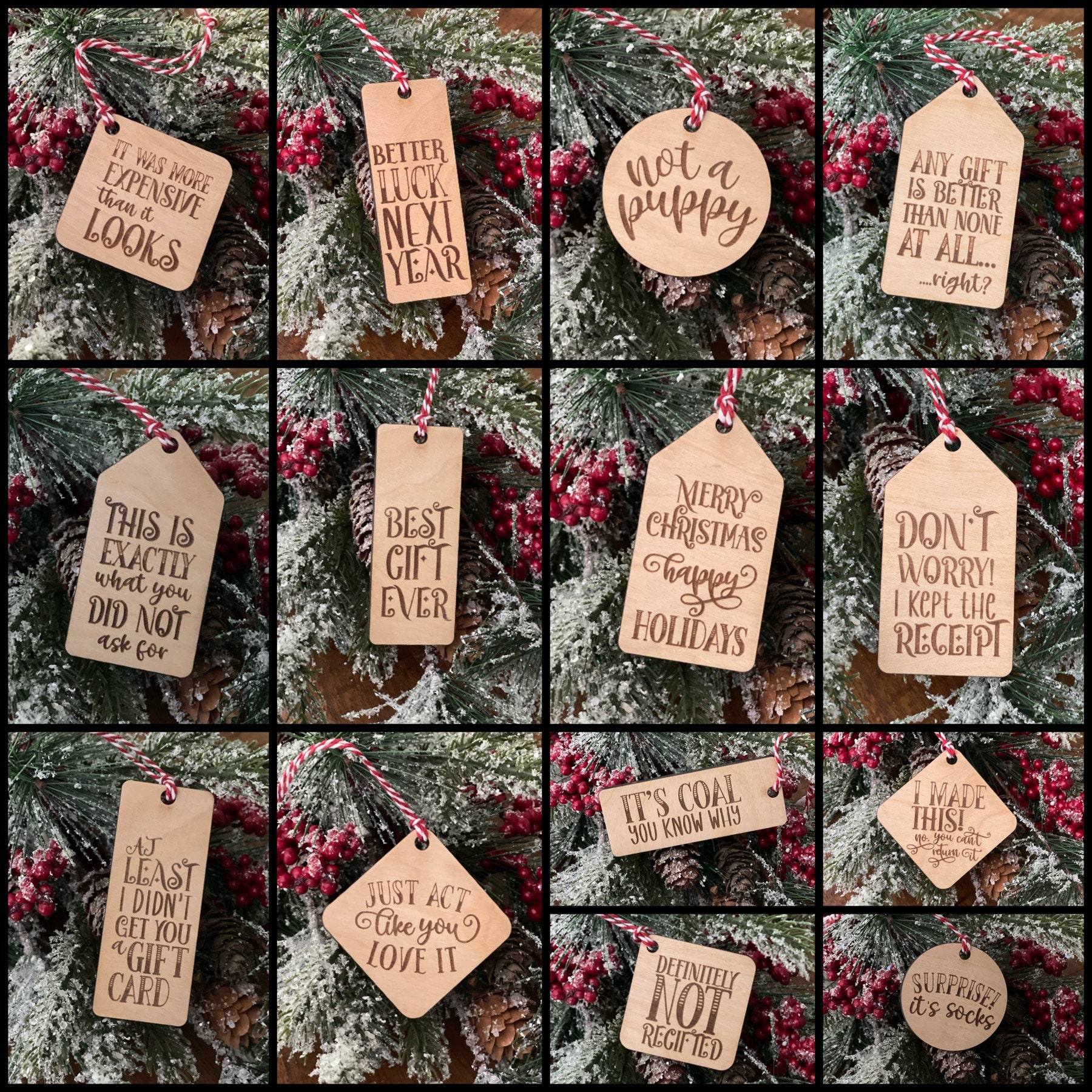 DIY Holiday Gift Tags - Erin Spain