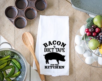 METAL MAGNET Bacon Duct Tape For The Kitchen Humor Pig Hog Food MAGNET 