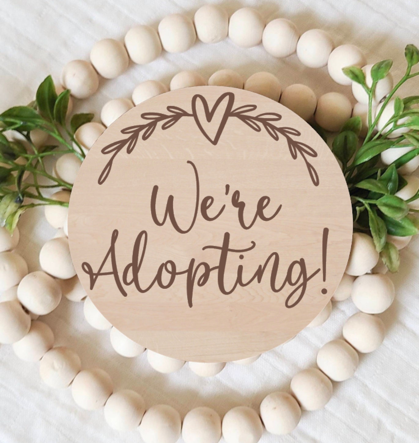 Adoption Announcement Sign, We're Adopting, Adoption Photo Prop ...