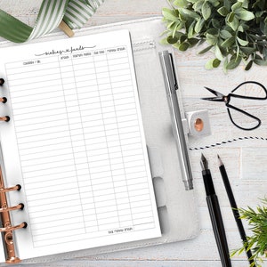 A5 Sinking Funds | printable planner insert | finance insert | finance planner | Digital Download