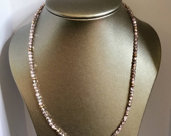 Beautiful Handmade Crystal and Sterling Silver Necklace