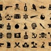 Digital SVG PNG pirates, skull, jolly roger, carribean, skulls and bones, ship, flag, clipart, vector, silhouette, instant download