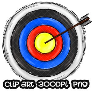 Archery Board Arow Sublimation Design PNG | Sport Clip art | Sport Clipart | Sublimation PNG