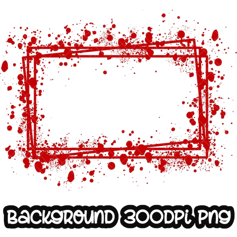 Frame Splatter Red Background | Printable Artwork | Splash Frame ...