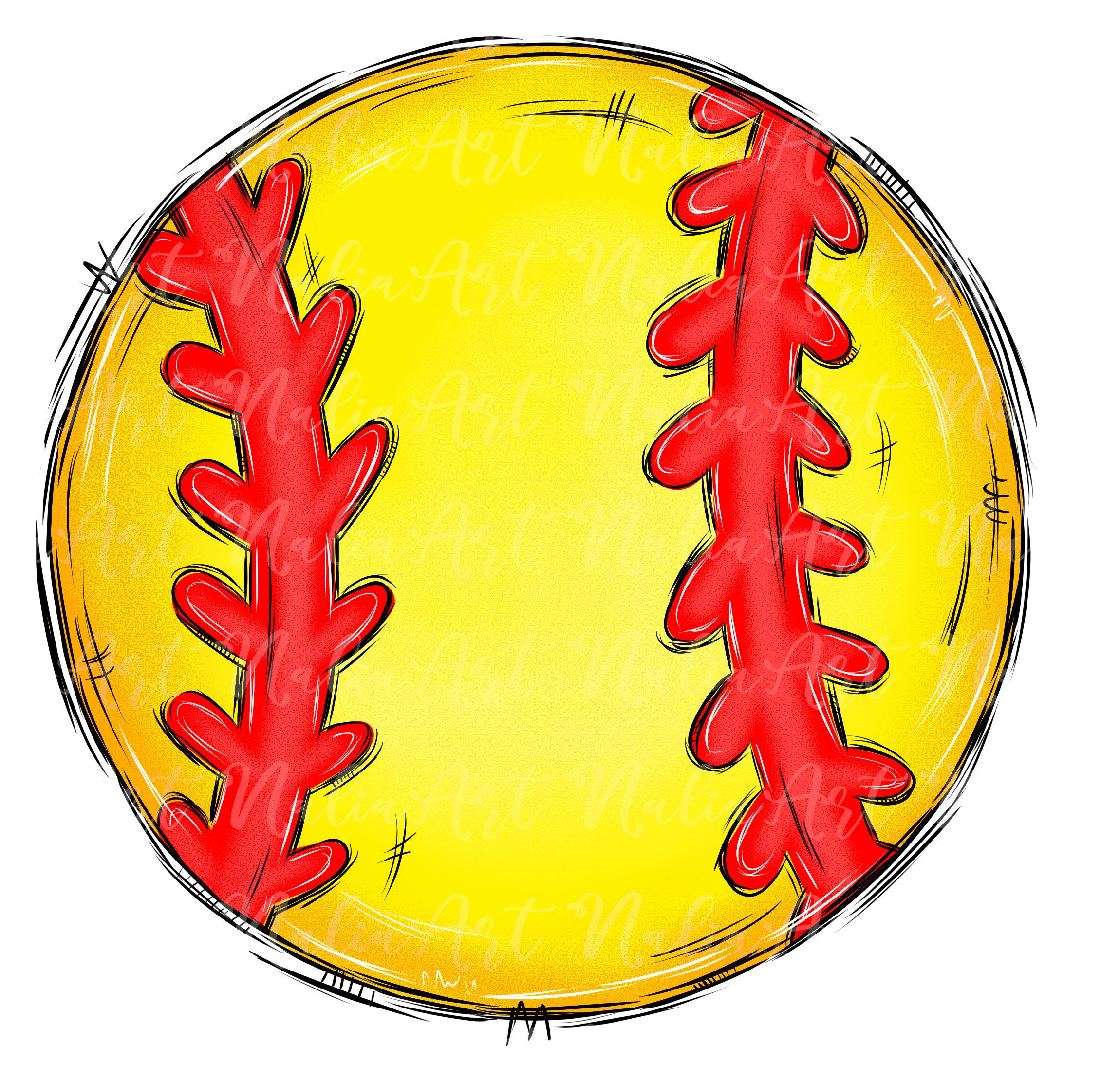 Softball Sublimation Design PNG Sport Clip Art Sport Etsy
