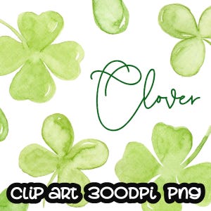Aquarelle peinte à la main de trèfle floral feuilles vert des cartes d'invitation Invitation à usage commercial gratuit PNG