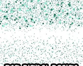 Confetti Border Mint Clip art, Party Digital Design Clipart PNG Digital Download