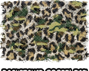 Background Leopard Camouflage | Distressed Print Leopard Grunge | Splash Frame | Splatter Background | Border digital | Sublimation PNG