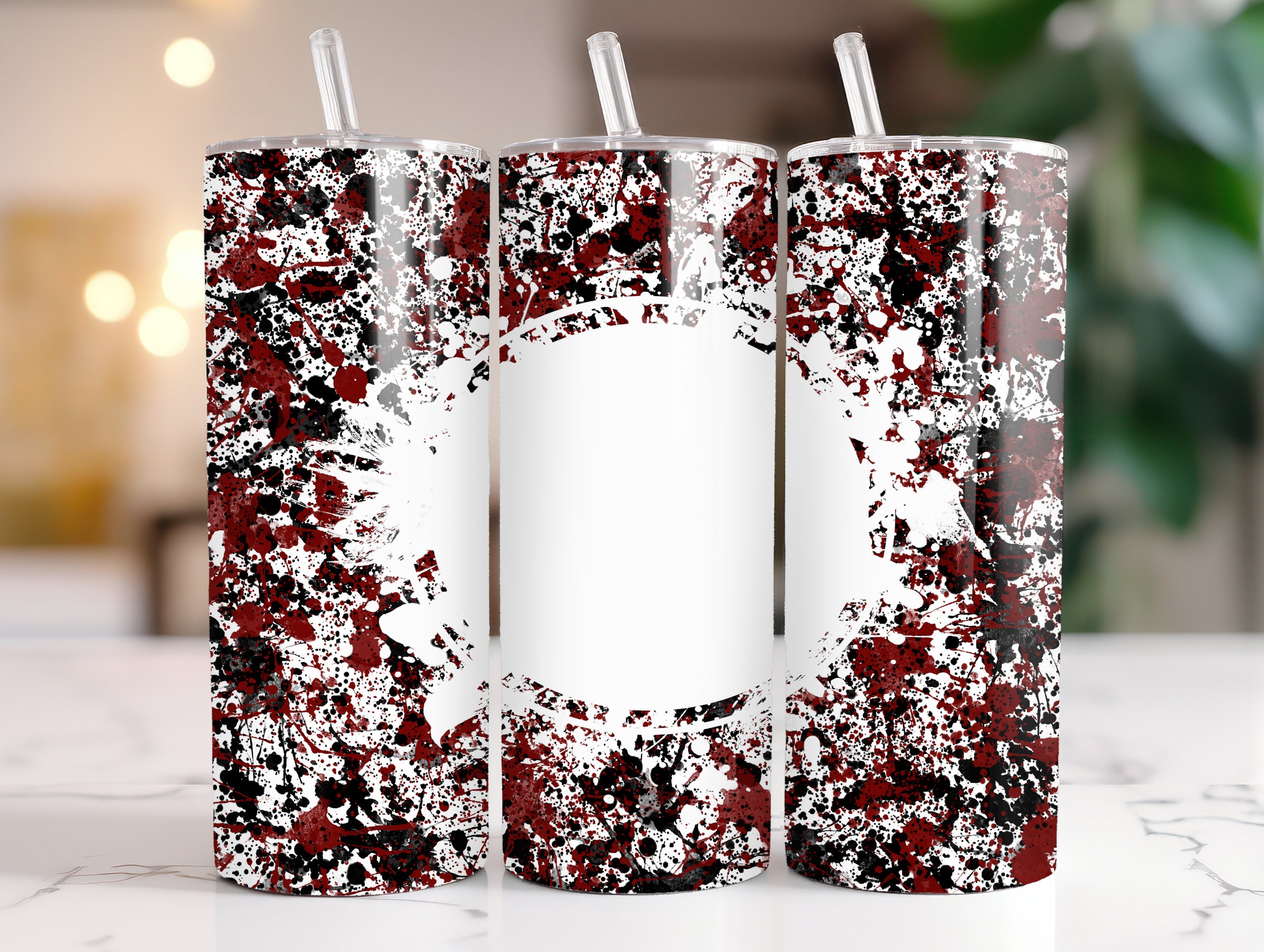 Maroon + Black Smoke Tumbler Wrap PNG — drypdesigns